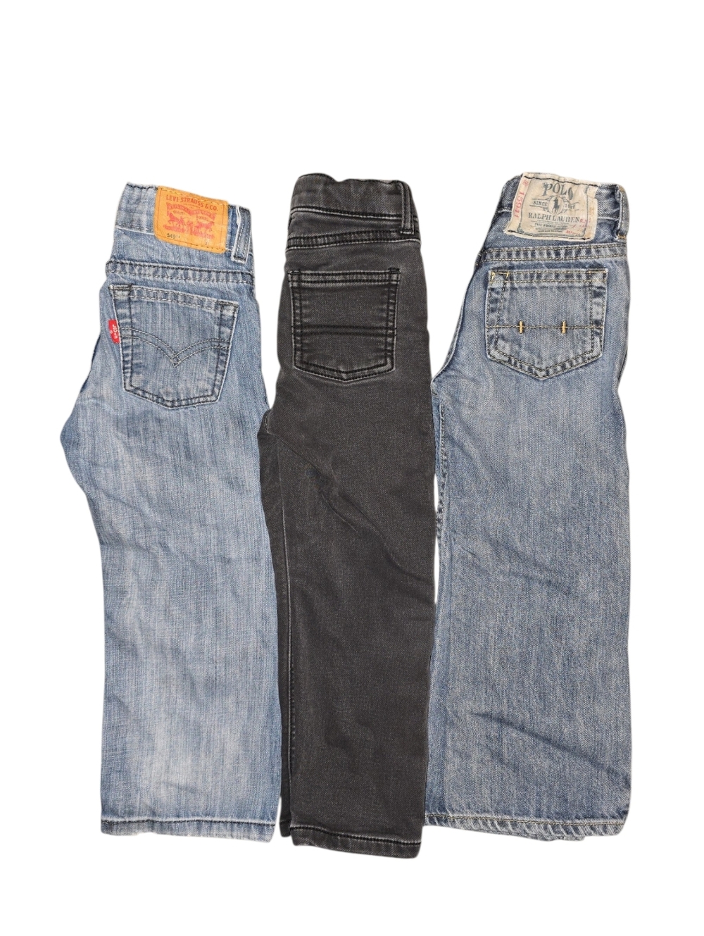Boys 3pair Jeans Bundle, + 1 BONUS Navy Chino Pants